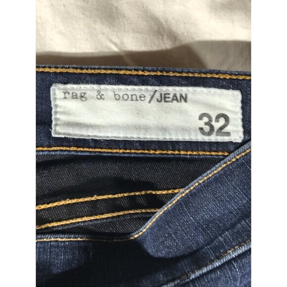 Rag & Bone Women's Marlowe Dark Blue Wash Slim Fit  Capri Jeans Size 32 - Picture 4 of 10